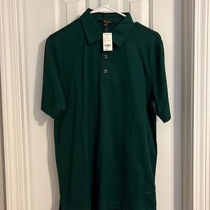Men’s Brooks Brothers Supima Cotton Polo, Green, Size Medium NWT